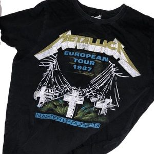 Metallic Vintage Inspired Band Tee